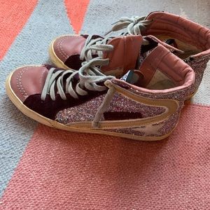 Golden Goose Hightop Slides! Comes with dust bag!